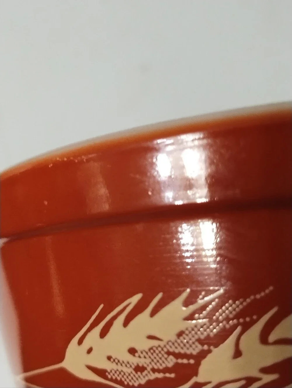 Pyrex #402 Autumn Harvest Pattern Ceramic Mixing Bowl